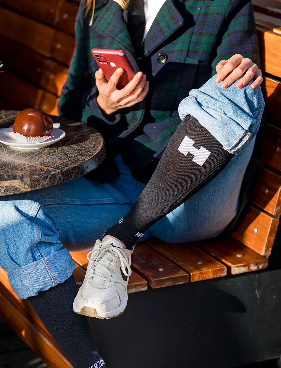 Support Compressiekousen Zwart